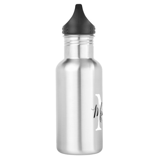 Gepersonaliseerde Monogram Kinder Terug naar schoo Waterfles (Links)