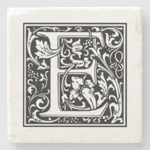 Gepersonaliseerde Monogram Letter E Bruiloftsverja