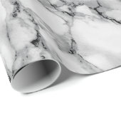 Gepersonaliseerde Monogram Letter Marble Wrapping  Cadeaupapier (Rol Hoek)