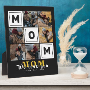 Gepersonaliseerde monogram liefde Foto's van je mo Fotoplaat