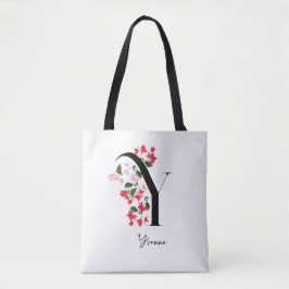 Gepersonaliseerde Monogram Naam Canvas tas - Lette