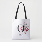 Gepersonaliseerde Monogram Naam Canvas tas - Lette (Voorkant)