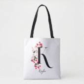 Gepersonaliseerde Monogram Naam Canvas tas - Lette (Voorkant)