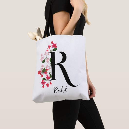 Gepersonaliseerde Monogram Naam Canvas tas - Lette (Dichtbij)