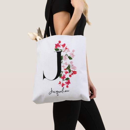Gepersonaliseerde Monogram Naam Canvas tas - Lette (Dichtbij)