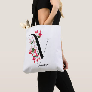 Gepersonaliseerde Monogram Naam Canvas tas - Lette