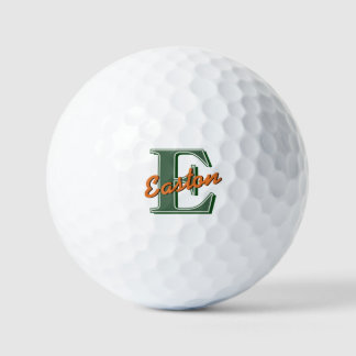 Gepersonaliseerde Monogram Naam Donkergroen en Sin Golfballen