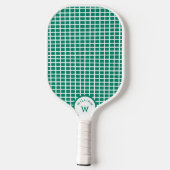 Gepersonaliseerde Monogram Naam Pickleball String Paddle (Achterkant)