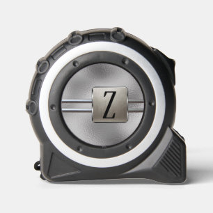 Gepersonaliseerde Monogram Naam Zilver Rolmaat