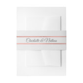 Gepersonaliseerde Monogram Roos Gouden Folie Grijs Uitnodigingen Wikkel (Voorkant Voorbeeld)