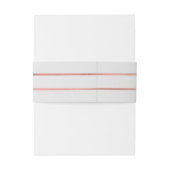 Gepersonaliseerde Monogram Roos Gouden Folie Grijs Uitnodigingen Wikkel (Achterkant Voorbeeld)