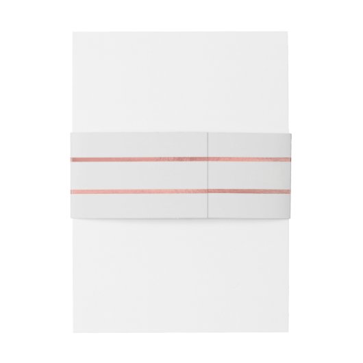 Gepersonaliseerde Monogram Roos Gouden Folie Grijs Uitnodigingen Wikkel (Achterkant Voorbeeld)