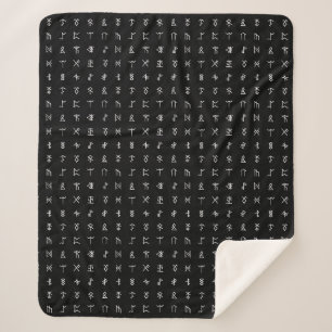 Gepersonaliseerde Monogram & Runic Symbool Deken