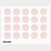 Gepersonaliseerde monogrammed Wedding Favor Labels (Vel)