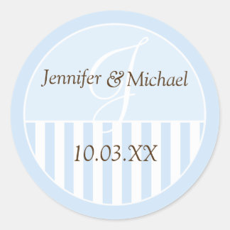 Gepersonaliseerde monogrammed Wedding Favor Labels