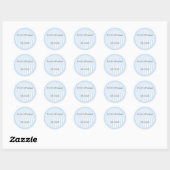 Gepersonaliseerde monogrammed Wedding Favor Labels (Vel)