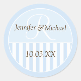 Gepersonaliseerde monogrammed Wedding Favor Labels