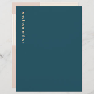 Gepersonaliseerde monogrammen Moderne Kunstbenodig Briefhoofd