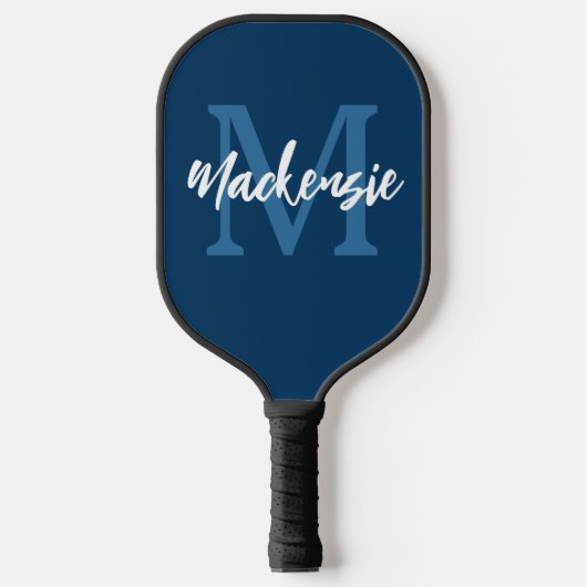 Gepersonaliseerde Monogrammen Naam Aangepaste Kleu Pickleball Paddle (Voorkant)