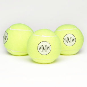 gepersonaliseerde monogrammen tennisballen