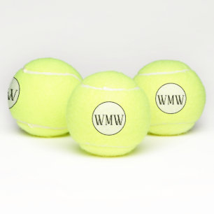 Gepersonaliseerde monogrammen tennisballen