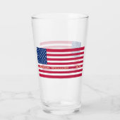 Gepersonaliseerde monogrammen van de Amerikaanse v Glas (Achterkant)
