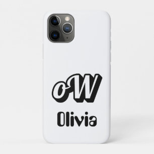Gepersonaliseerde Monogramnaam iPhone 11 Pro Hoesje