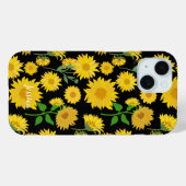 Gepersonaliseerde, mooie en levendige zonnebloem Case-Mate iPhone case (Achterkant (horizontaal))