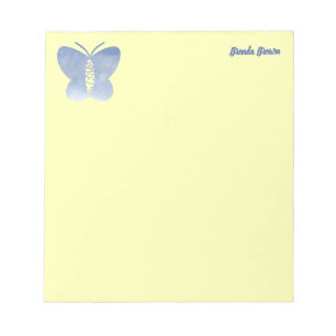 Gepersonaliseerde Mooie Foto Butterfly Custom Pic Notitieblok