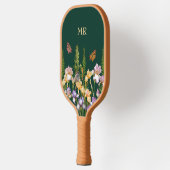 Gepersonaliseerde mooie irissen, vogels vlinders pickleball paddle (Links)