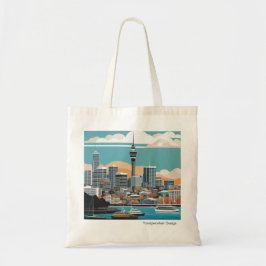 Gepersonaliseerde mooie stad tote bag