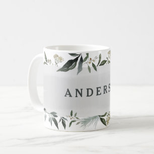 Gepersonaliseerde mosterdbladeren en foliën voor d koffiemok