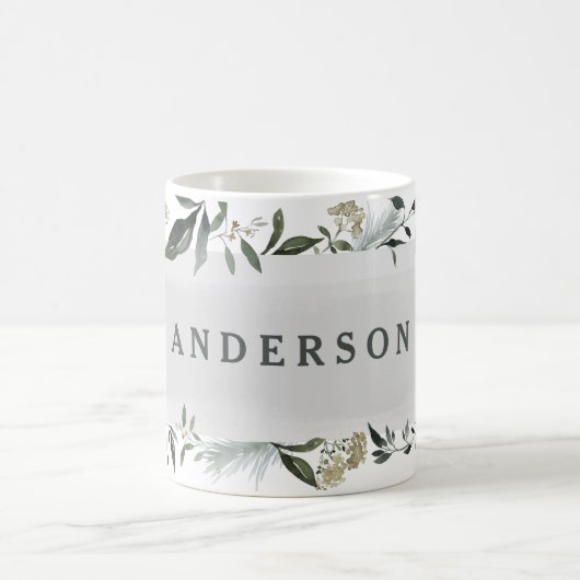 Gepersonaliseerde mosterdbladeren en foliën voor d koffiemok (Center)