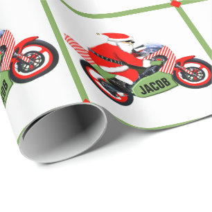 Gepersonaliseerde Motorcross Gift Cadeaupapier