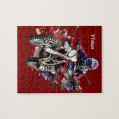 Gepersonaliseerde motorcross legpuzzel (Horizontaal)