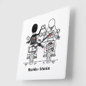 Gepersonaliseerde motorfiets Jubileum motorfiets Vierkante Klok (Hoek)