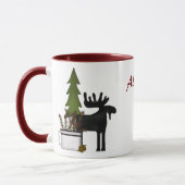 Gepersonaliseerde Mountain Moose en Beer Mok (Links)