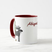 Gepersonaliseerde Mountain Moose en Beer Mok (Voorkant links)