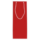 Gepersonaliseerde Mr. en Mr. Black Red Bold Modern Wijn Cadeautas (Achterkant)