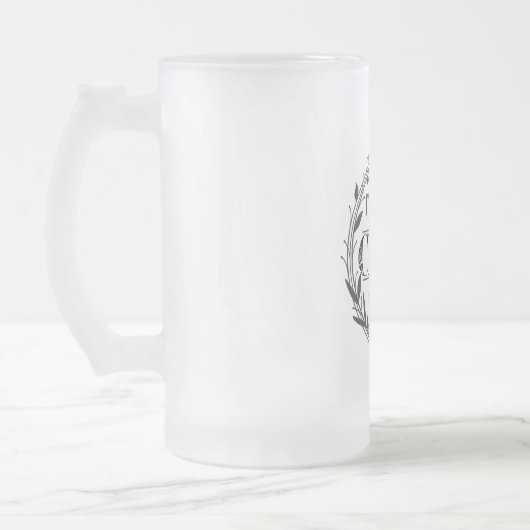 Gepersonaliseerde Mr en Mrs Beer Mok, huwelijksgun Matglas Bierpul (Links)