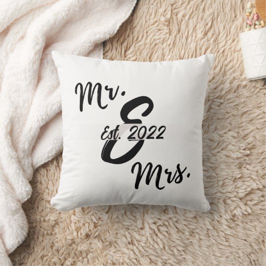 Gepersonaliseerde Mr en Mrs Kussen (Deken)