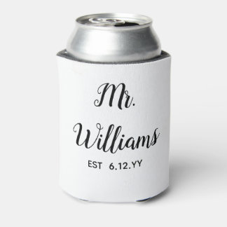 Gepersonaliseerde Mr Est Your Date Groom Cadeau Cu Blikjeskoeler