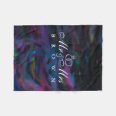 Gepersonaliseerde Mr & Mrs. smokey zuivert de wate Fleece Deken (Voorkant (Horizontaal))