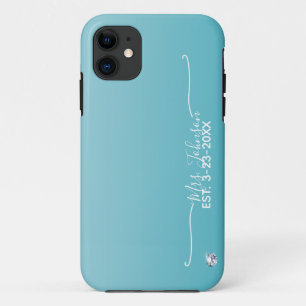 Gepersonaliseerde Mrs. Bride Achternaam ontwerp iPhone 11 Hoesje