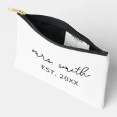 Gepersonaliseerde Mrs. Makeup Custom Bruid Party Etui (Open)