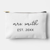 Gepersonaliseerde Mrs. Makeup Custom Bruid Party Etui (Voorkant)