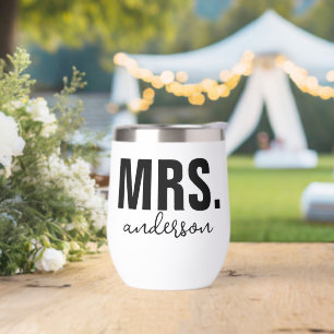Gepersonaliseerde MRS Naam Bruiloft Pas getrouwd