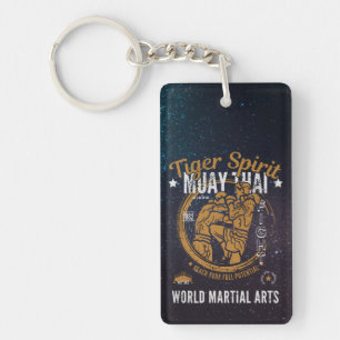 Gepersonaliseerde Muay Thai Sleutelhanger - Tiger 