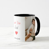 Gepersonaliseerde Mug Vaderdag cadeau met Kinder n Mok (Voorkant rechts)
