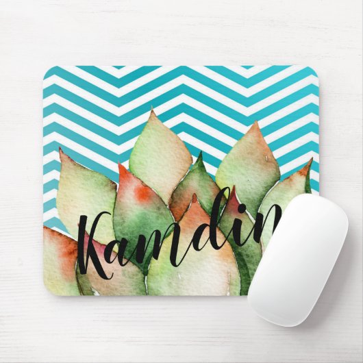 Gepersonaliseerde Muismat Boho Cacti Cactus Succul (Met muis)